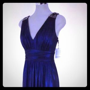 Calvin Klein Evening Gown Blue/Black